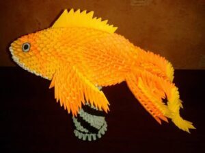 3D Origami Koi Fish Craft