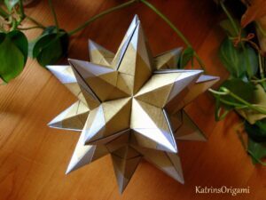 Origami ♥ Resplandor ♥ Kusudama variation | Origami, Origami folding ...