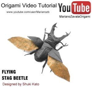 Mariano-Mi mundo el Origami: Flying Stag Beetle