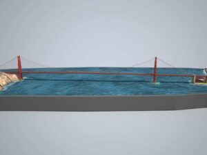 Golden Gate Bridge - 3D Model by SQUIR