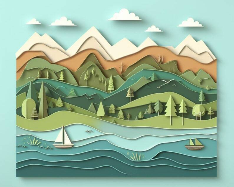 10 Unique and Exquisite Multi-layered Kirigami Art Prompts Created With ...