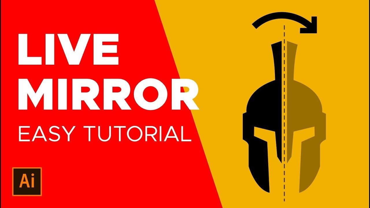 Live Mirror Tutorial di Adobe Illustrator // Menggambar desain simetris ...