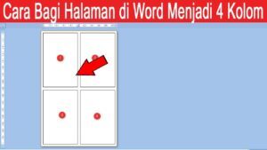 Cara membagi kertas di word menjadi 4 bagian - YouTube