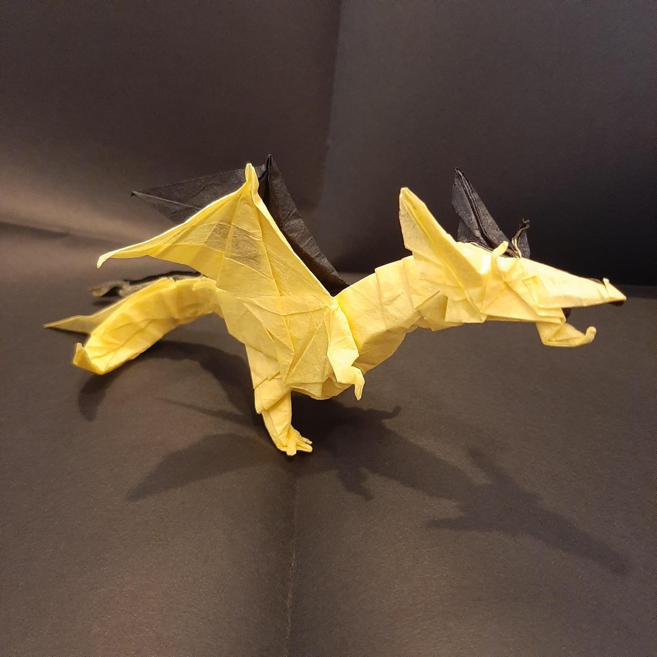 How to fold Origami Fiery Dragon 摺紙噴火飛龍教學 (Kade Chan) - YouTube